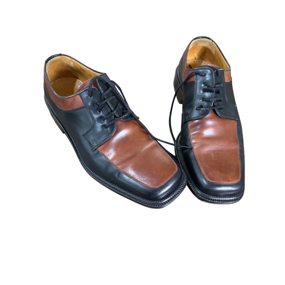 vintage men's dress shoes size 8.5 EE brown/black E.T. Wright